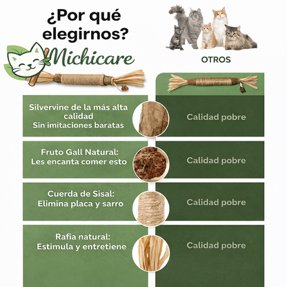 MichiCare™ Palitos Dentales Naturales